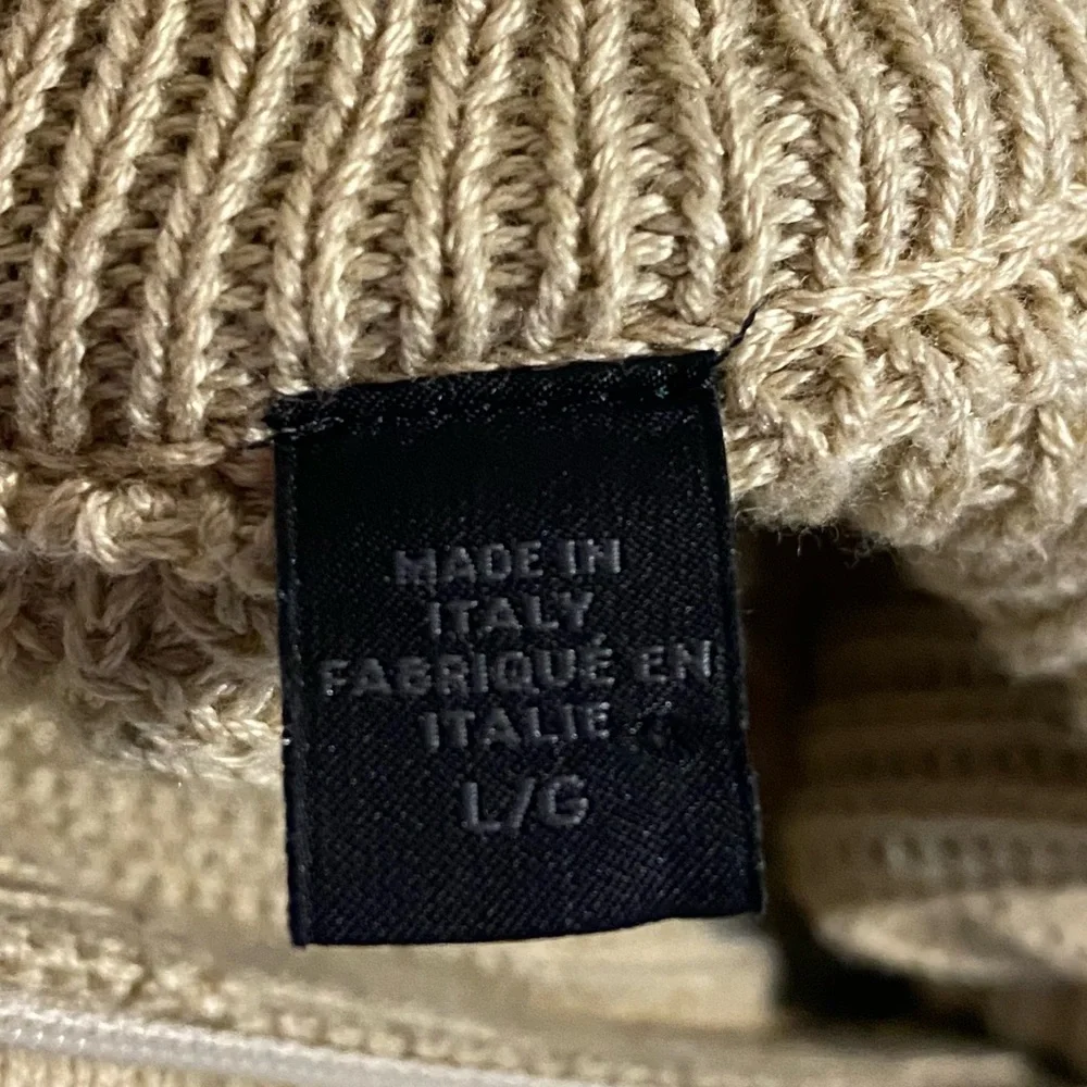 Saks Fifth Avenue Large Tan Sweater